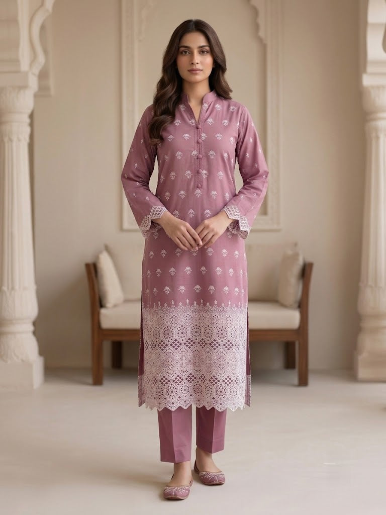 Light Pink Chikankari
