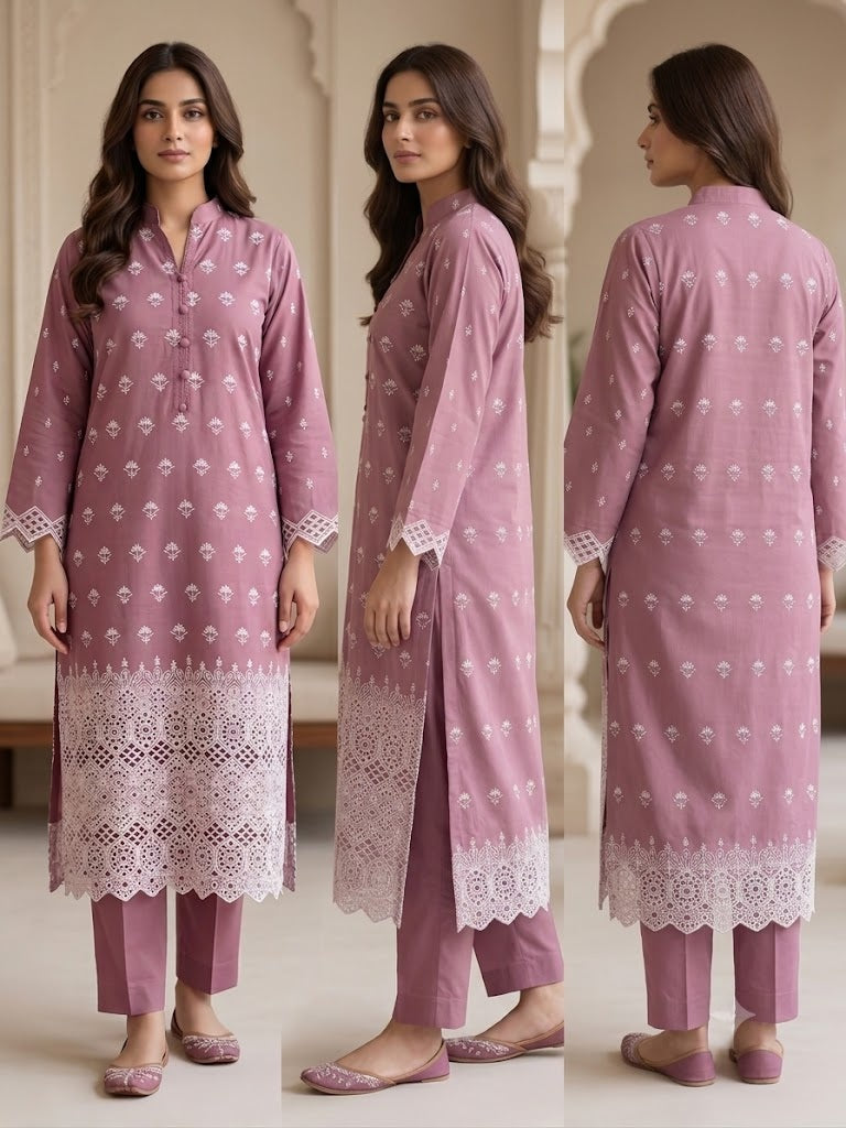 Light Pink Chikankari
